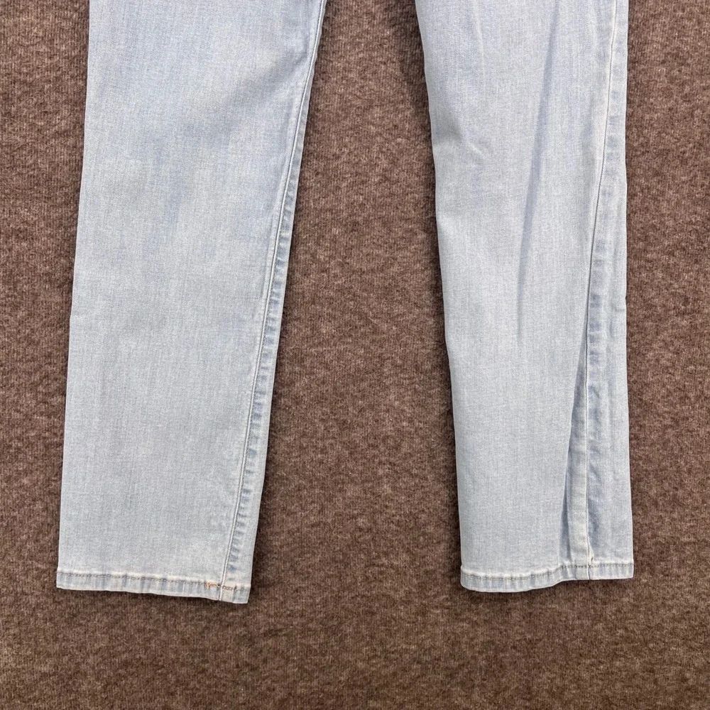 Wonder Nation Girls Straight Leg Jeans Light Wash Blue Size 16 Stretch Denim